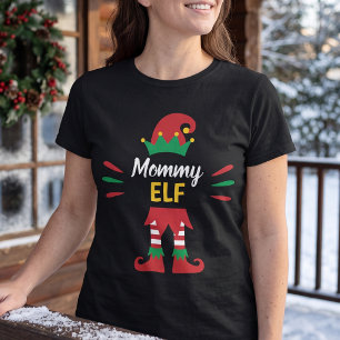 Camiseta Personalizada de Elfo Mamãe Elfo