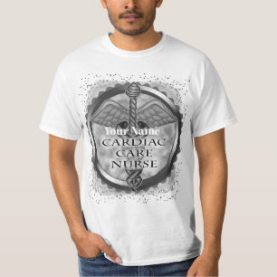 Camiseta personalizada de enfermeira do Cinza Card
