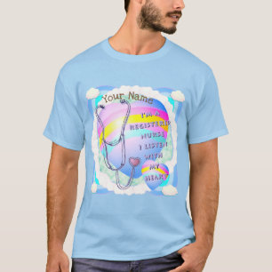 Camiseta personalizada de enfermeiras cardíacas ca