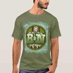 Camiseta personalizada de enfermeiras de macaco-me