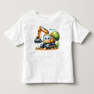 Camiseta Personalizada de Escavadeira de Construçã