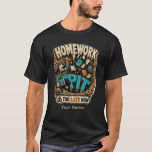 Camiseta Personalizada de Estudante Divertida da C