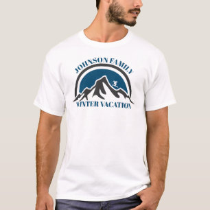 Camiseta Personalizada de Férias de Inverno em Fam