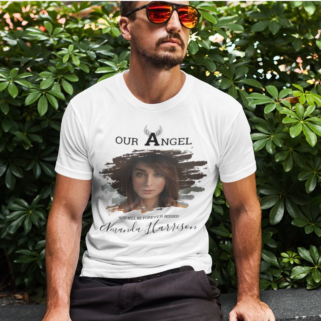 Camiseta Personalizada de Foto | Asa de Anjo | Mem (Criador carregado)