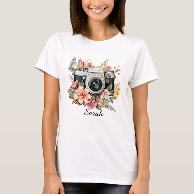 Camiseta Personalizada de Fotógrafo (Frente)
