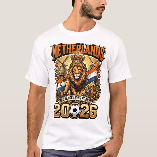 Camiseta Personalizada de Futebol da Holanda 2026 (Frente)