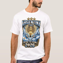 Camiseta Personalizada de Futebol para Fã da Argen