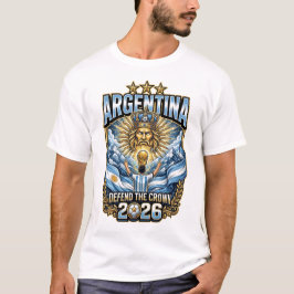 Camiseta Personalizada de Futebol para Fã da Argen