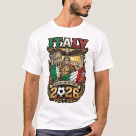 Camiseta Personalizada de Futebol para Fã da Itáli