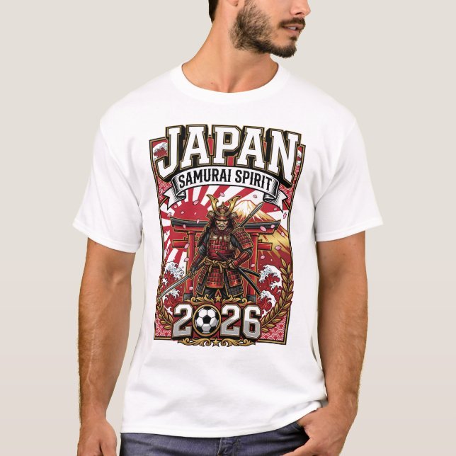 Camiseta Personalizada de Futebol para Fã do Japão (Frente)