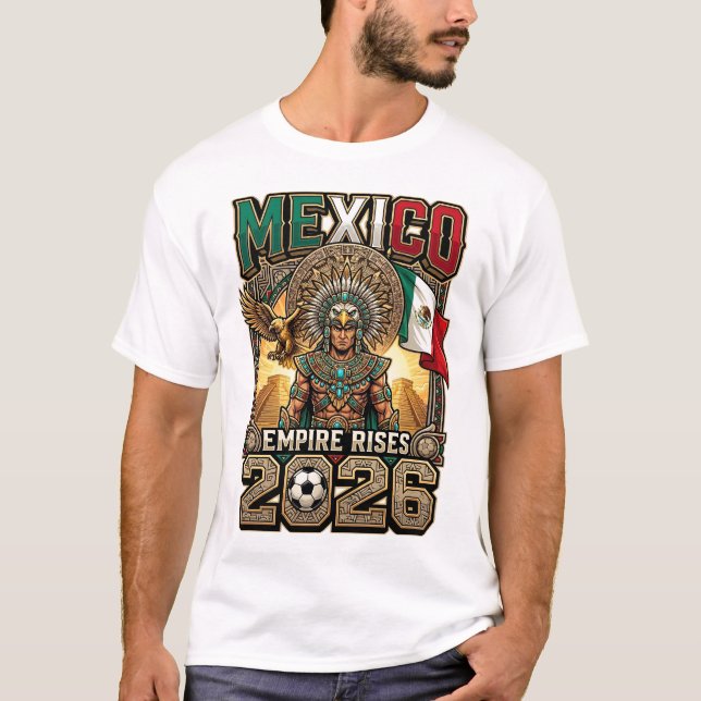 Camiseta Personalizada de Futebol para Fã do Méxic (Frente)
