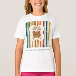 Camiseta Personalizada de Gato para Ensino Médio 