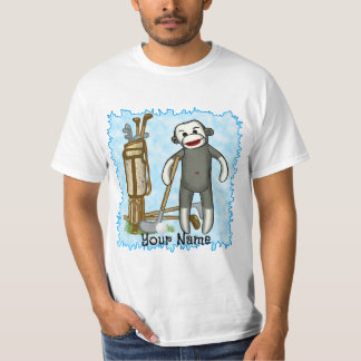 Camiseta personalizada de Golfe do Macaco-Meia