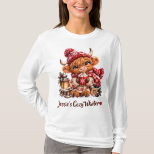 Camiseta Personalizada de Inverno da Vaca das Terr