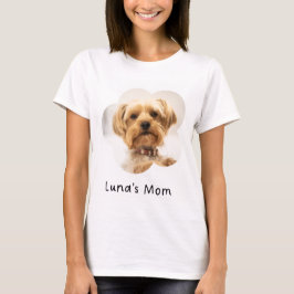 Camiseta Personalizada de Mãe de Cachorro com Foto