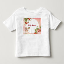Camiseta Personalizada de Morango e Ratinho para C