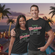 Camiseta Personalizada de Natal Cruising Merry Pre