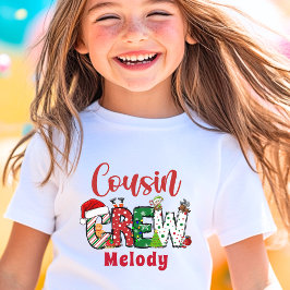 Camiseta personalizada de Natal da tripulação de p
