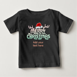 Camiseta Personalizada de Natal Feia para Bebê ou