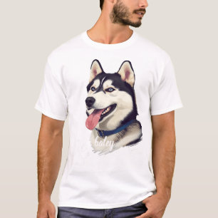 Camiseta personalizada de nomes de animais de esti