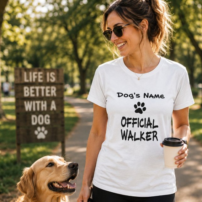 Camiseta Personalizada de Passador de Cães Oficial (Criador carregado)