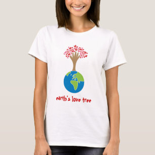 Camiseta personalizada de presente da árvore do a