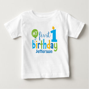 Camiseta Personalizada de Primeiro Aniversário