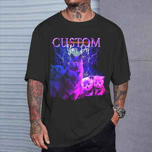 Camiseta Personalizada de Rap Bootleg dos Anos 90 