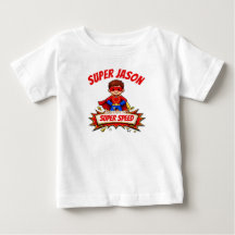 Camiseta Personalizada de Super-Herói Infantil com