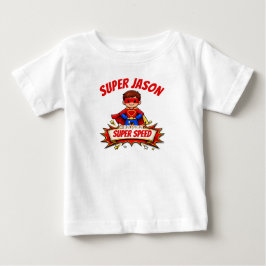 Camiseta Personalizada de Super-Herói Infantil com