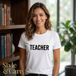 Camiseta Personalizada de Texto PROFESSORA para Mu