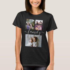 Camiseta Personalizada De Uma Colagem De Fotos Da Família