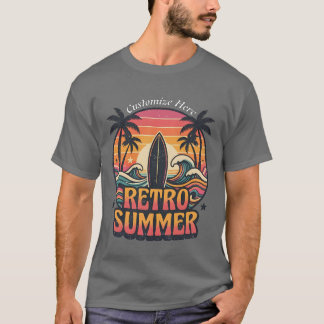 Camiseta Personalizada de Verão Surf Retro | Perso
