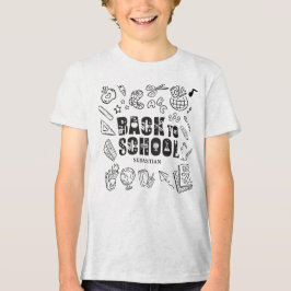 Camiseta Personalizada de Volta à Escola para Meni