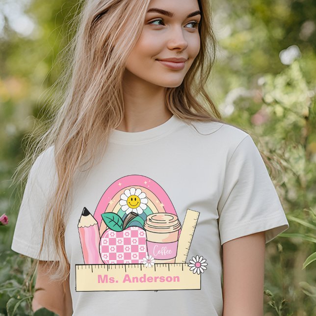 Camiseta Personalizada de Volta às Aulas para Prof (teacher shirt)