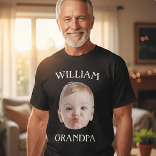 Camiseta Personalizada do Avô com Foto Customizada