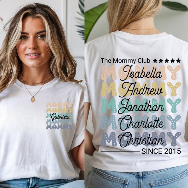 Camiseta Personalizada do Clube da Mamãe – Suéter  (mommy shirt, the mommy club shirt, retro mom shirt, retro mama sweatshirt, mother’s day gift,)