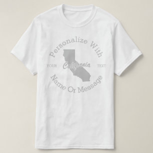 Camiseta PERSONALIZADA Do Estado Da Califórnia