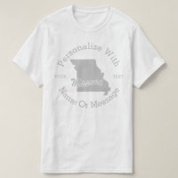Camiseta PERSONALIZADA Do Estado De Missouri