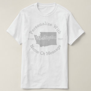 Camiseta PERSONALIZADA Do Estado De Washington