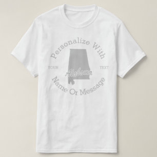 Camiseta PERSONALIZADA Do Estado Do Alabama