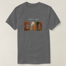 Camiseta Personalizada do Papai com Nomes das Cria