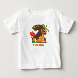 Camiseta Personalizada Do segundo aniversário Din