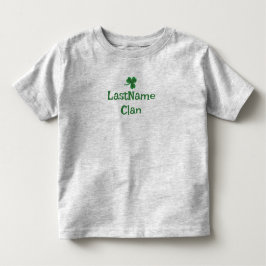 Camiseta personalizada do seu clã irlandês Shamroc