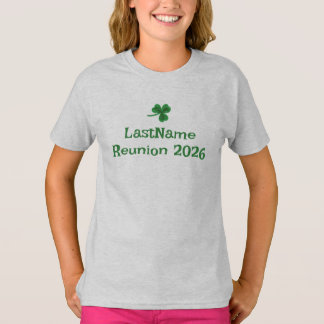 Camiseta personalizada do seu clã irlandês Shamroc