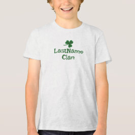 Camiseta personalizada do seu clã irlandês Shamroc