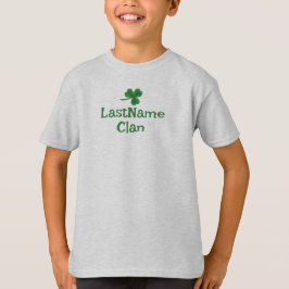 Camiseta personalizada do seu clã irlandês Shamroc