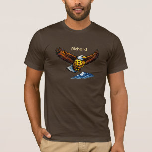 Camiseta Personalizada do Trader de Bitcoin da Águ