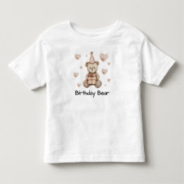 Camiseta Personalizada do Ursinho de Aniversário B