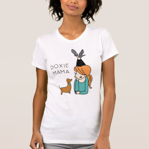 Camiseta personalizada Doxie Mama
